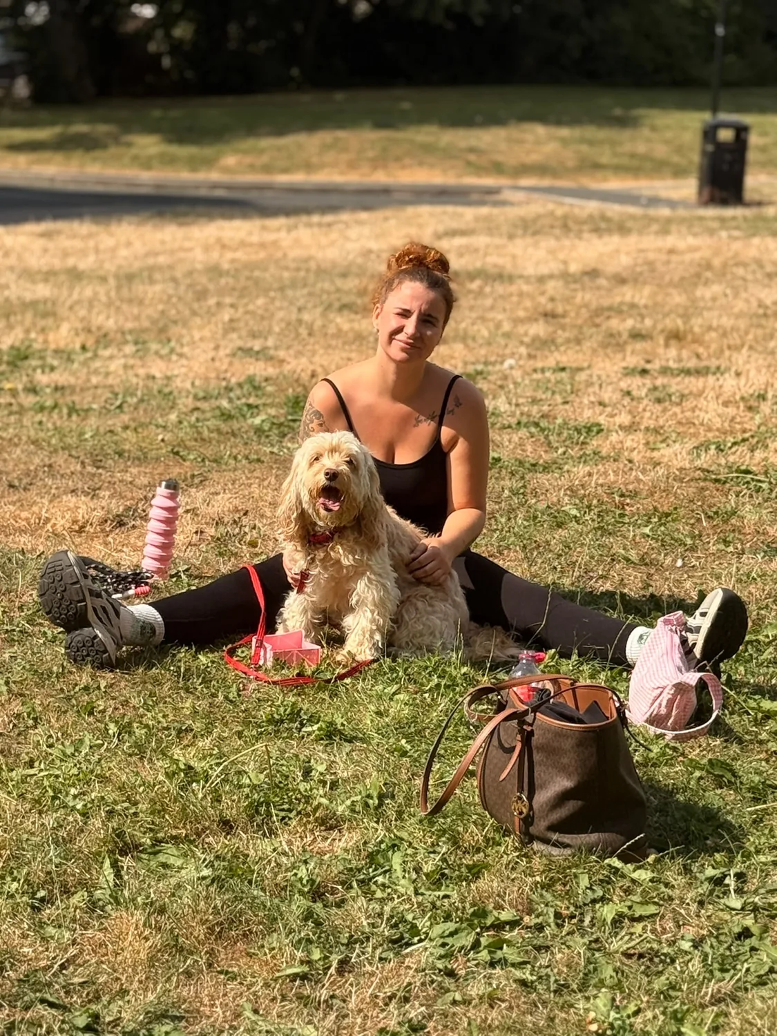 Jas from JJ&Co with a dog